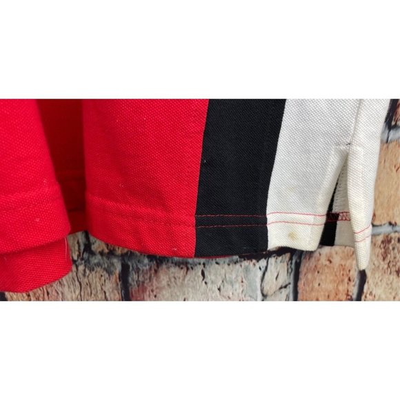 NWT Atlanta Falcons ATL NFL Football Men’s XL Red Black Short Sleeve Polo Shirt - Picture 5 of 5